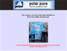Tablet Screenshot of polarequipment.com
